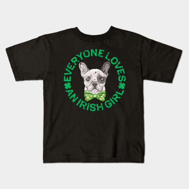 Funny Bulldog lover for irish - saint patrick best gift Kids T-Shirt by cedricchungerxc